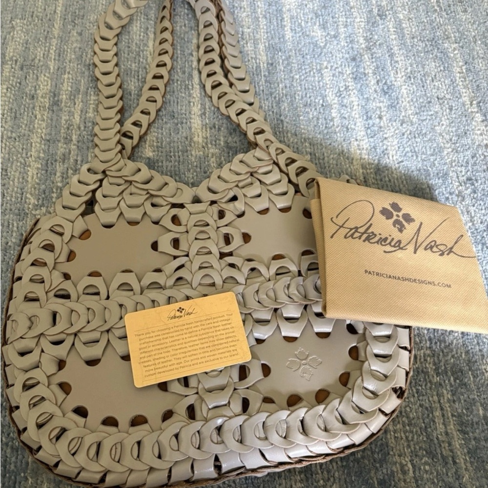 Patricia Nash Gray Woven Shoulder Bag
